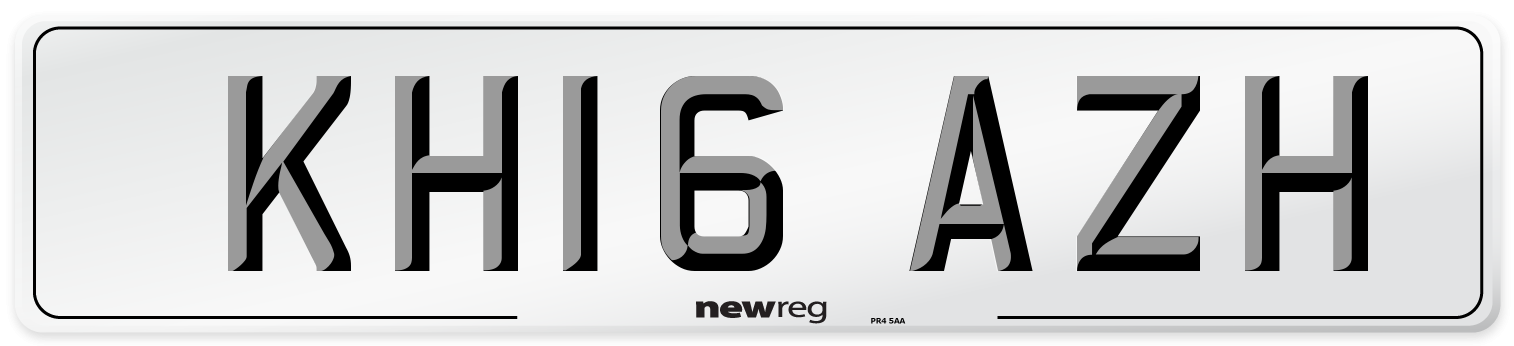 KH16 AZH Number Plate from New Reg